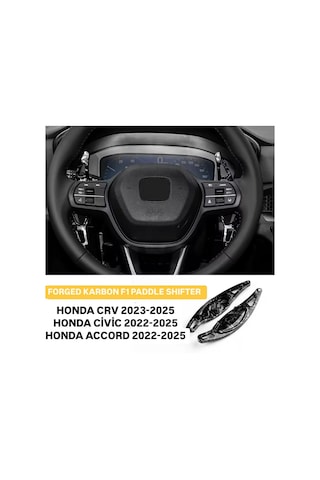 Honda Accord Forged Karbon F1 Kulakçık Vites 2022-2025 Kırmızı