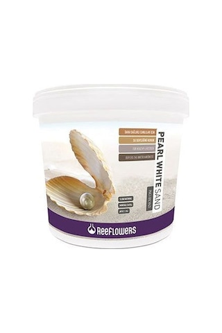 Reeflowers Pearl White Sand Mineralli Akvaryum Kumu 25kg (0.5-1 m