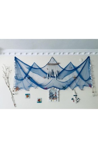 Dekoratif Balık Ağı Saks Mavi 2,5 X 2,5
