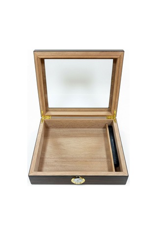 Cigarloong Camlı Puro Kutusu Humidor Ceviz 25's 25617285
