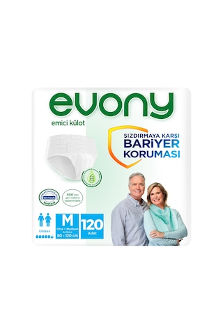 Evony Emici Külot Unısex Medıum 30X4'Lü (120 Adet)