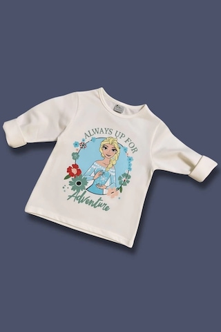 Elsa Desenli Yeşil Renk Kız Çocuk Taytlı Takım Yeşil