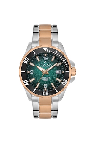 Nacar Nc36-291738-enm Erkek Kol Saati Gümüş - Rose Gold