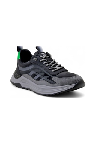 Guja 24y526-3 Trend Deri Erkek Sneaker Siyah