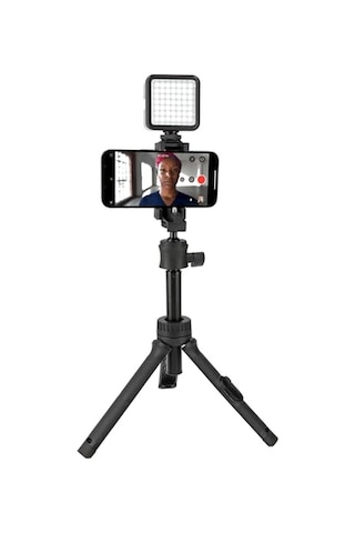 F3 Mini Tripod & Selfie Çubuğu 2'si 1 Arada, Bluetooth Uzaktan Kumanda, 75 Cm Uzayabilen, 2,5 Kg Taşıma Kapasite Diğer