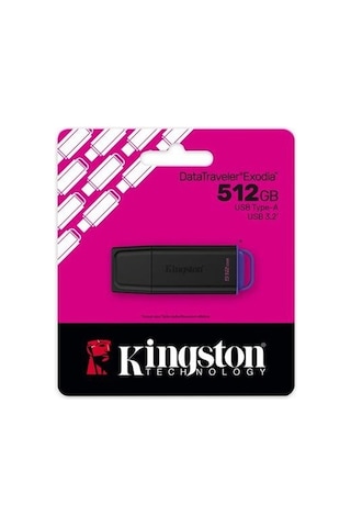 Kıngston Dtxg2/512gb Usb 3.2 Datatraveler Exodia Gen 1 Flash Bellek Siyah-mor