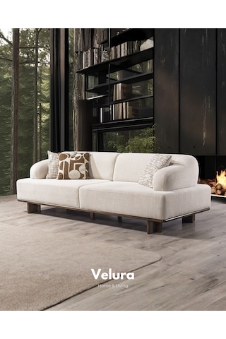 Petra 3+3+1+1 Koltuk Takımı & Oturma Grubu Beyaz