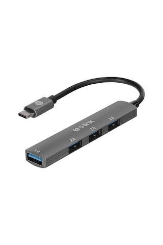 S-lınk Sw-u324 Type-c To 3xusb 2.0 1xusb 3.0 Metal Usb Hub 1923 Renkli