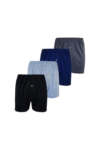 Hepsine Rakip 4Lü Erkek Düğmeli Boxer Ekonomik lu Boxer