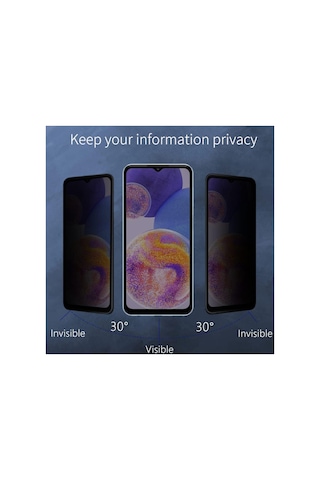 Hayalet - Realme C61 Privacy Görünmez Ekran Koruyucu Extra Koruma Kırılmaz Cam