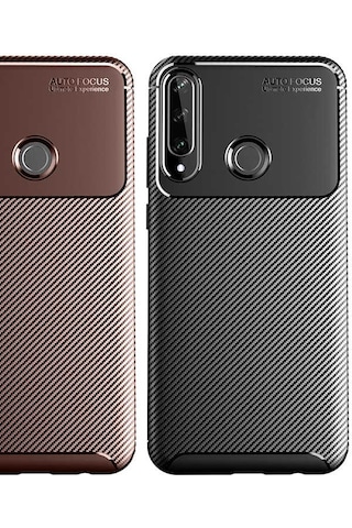 Huawei Y6p Kılıf Zore Negro Silikon Kapak Siyah