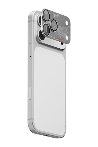 Apple Uyumlu   iPhone 17 Pro Skinarma Sonix Serisi Alüminyum Kaplamalı Kamera Lens Koruyucu Gümüş