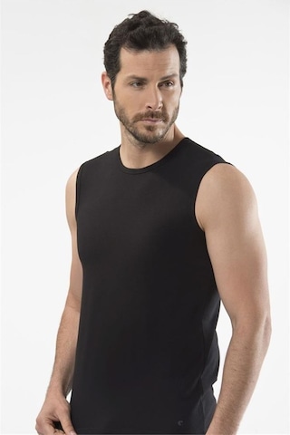 Cacharel 1303 Spor Erkek Bisiklet Yaka - Siyah Siyah