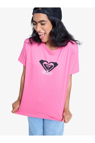 Roxy Ocean Road Art Kadın T-shirt-erjzt06015 Fuchsia Purple - Solid