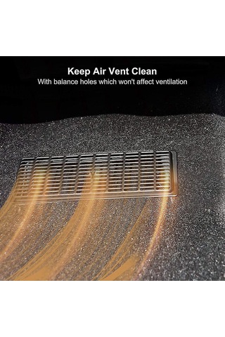 Konesam Tesla Model Y 2021-2022 Arka Vantilatör Kapağı - 2 Adet Siyah Abs Malzeme - Yabancı Cisim Girişini Engeller - Havai Akışı Etkilemez