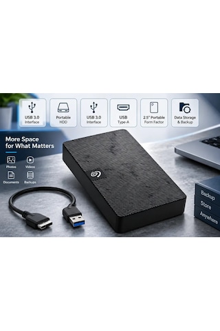 Seagate Harici 2.5" Usb 3.0 Sata Hdd Kutu Ssd Harddisk Kutusu