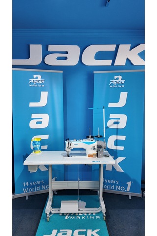 Jack H5 Full Otomatik Çift Papuç Dikiş Makinası Kalın Materyal, 8mm Yok