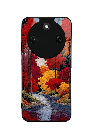 Honor Magic 8 Lite 5g Kılıf Kamera Lens Korumalı Desenli Silikon Üstün Koruma Nourthkingdom Ağaçlar