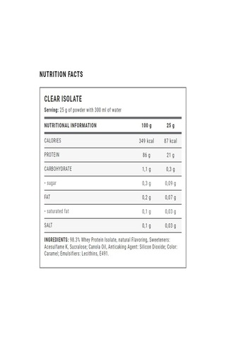 Weider Clear İsolate Protein 500 G