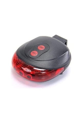 Arka Stop Lazer 5 Led Li - 3 Fonksiyonlu Pil Dahil Jy-1l Siyah - Kırmızı