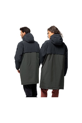 Jack Wolfskin Heumarkt 2L Parka Unisex Uzun Outdoor Montu 1116161-6502 Gri 1116161-6502