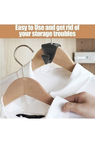 Tongxida Bosphorusboutique Kahverengi Elbise Askı Seti, 10 Adet Kancası Konnektörler Kahverengi