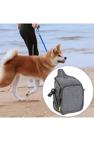 Homyl Köpek Ödül Poşeti Su Geçirmez Maması Açık-gri