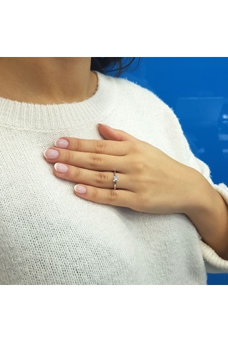 Lova F Renk 0,26 Karat Pırlanta Tektaş Yüzük - 1070121