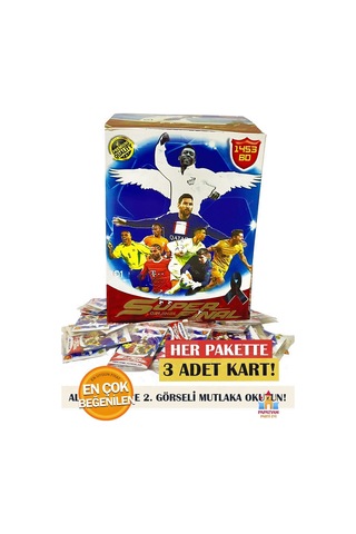 Futbolcu Kartları 50 Paket Süper Final Mekanik Adamlar Serisi