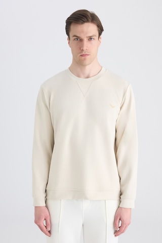 D'S Damat Ds Damat Regular Fit Bej Düz Sweatshirt 5hce26172205m