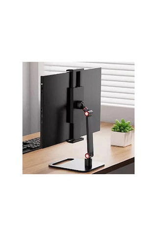 Monitör Tablet iPad Uyumlu Telefon Tutucu 12-16 İnç Universal Metal 360 Derece Döner Stand