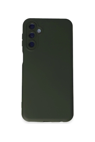Sptmgldı Newface Samsung Galaxy Uyumlu M34 5g Kılıf Nano İçi Kadife Silikon - Koyu Yeşil