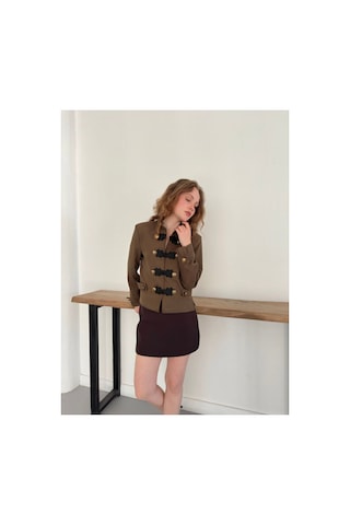 Verymoda Çin Düğmeli Ceket F2105 Haki