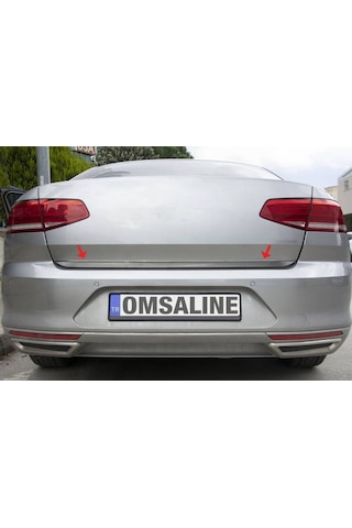 Omsa Vw Passat B8.5 Siyah Krom Bagaj Alt Çıtası 2019 Ve Sonrası