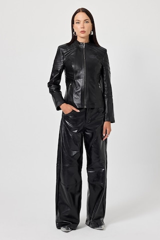 Raffaella Siyah Deri Mont Siyah