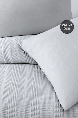 Yataş Liona Tek Kişilik %100 Pamuk Pike Takımı - Gri