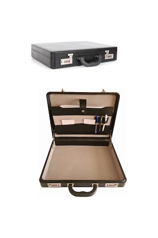 James Bond Klasik Evrak Çantası Şifreli Kilit 8 Cm Siyah