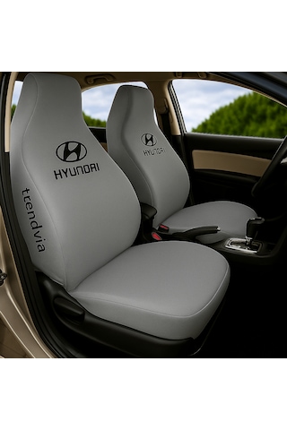 Hyundai Uyumlu Açık Gri Oto Koltuk Kılıfı Takımı Ön Arka Servis
