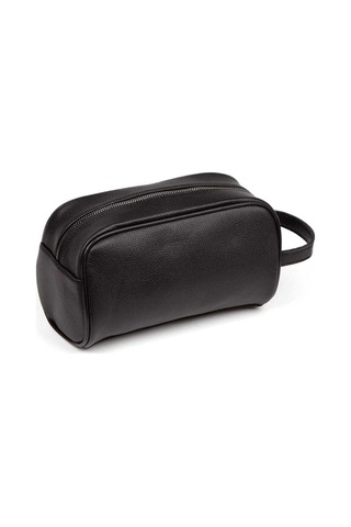 Newısh Polo Accessorıes Erkek Siyah Suya Dayanıklı Suni Vegan Deri Traşlık Bakım Seyahat El Çantası Portföy/clutch Siyah