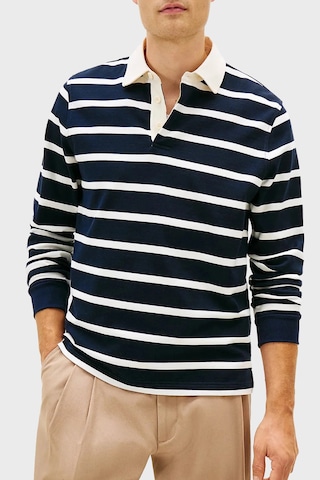 Tommy Hilfiger Erkek Polo Yaka Sweat Mw0mw42613 0a4 Lacivert-beyaz Lacivert - Beyaz