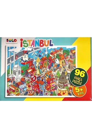 +5 Yaş Istanbul Puzzle 96 Parça (Eolo Yayınları)