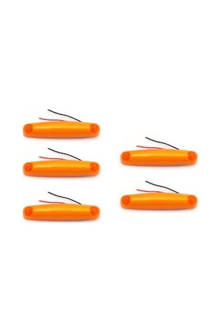 Ahmet Otomotiv 5 Adet Neon Parmak Led Lamba Sarı 12v-24v Uyumlu