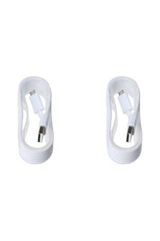 Pdateknoloji Micro Usb Data Ve Şarj Kablosu 2 Adet 1,5 M Beyaz