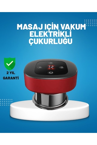 Elektrikli Vakumlu Çukurluk Masaj Aleti Isıtmalı Ve Kırmızı Işıklı Terapi Seti Çok Renkli