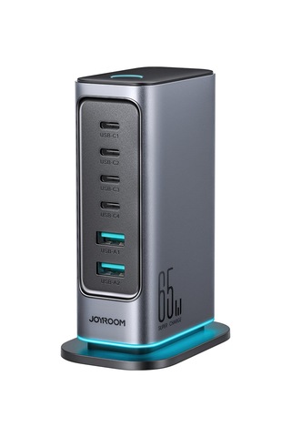 Joyroom JR-TCM02 65 W 6 İn 1 Masa Üstü Şarj Adaptörü ve Standı