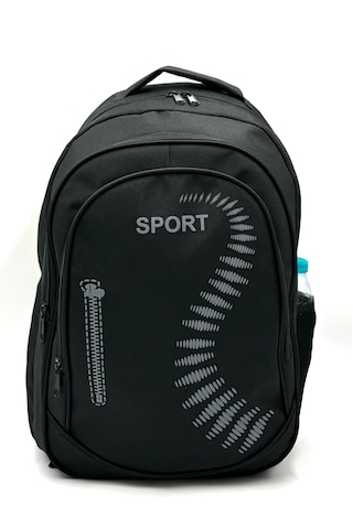 Suya Dayanıklı Siyah Sırt Çantası Sport
