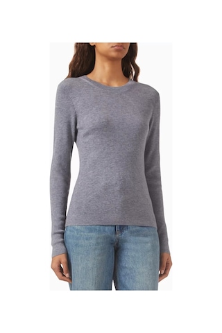 12storeez Rib - Knit Sweater, Merino Yün, Hafif Ve Zamansız Kazak Gri