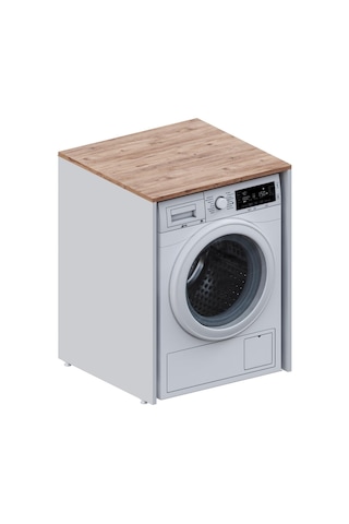 Aqua Bagno Voca Smartbox Çamaşır Dolabı ,atlantik Çam - Beyaz Beyaz