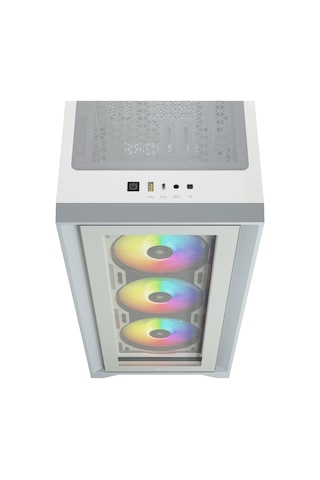 Corsair iCue 4000X CC-9011205-WW RGB Bilgisayar Kasası Beyaz