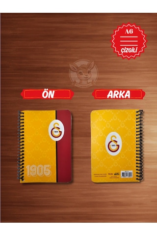 Gs Galatasaray Taraftar Not Defteri 72 Yaprak Çizgili Ödev Defteri Sarı